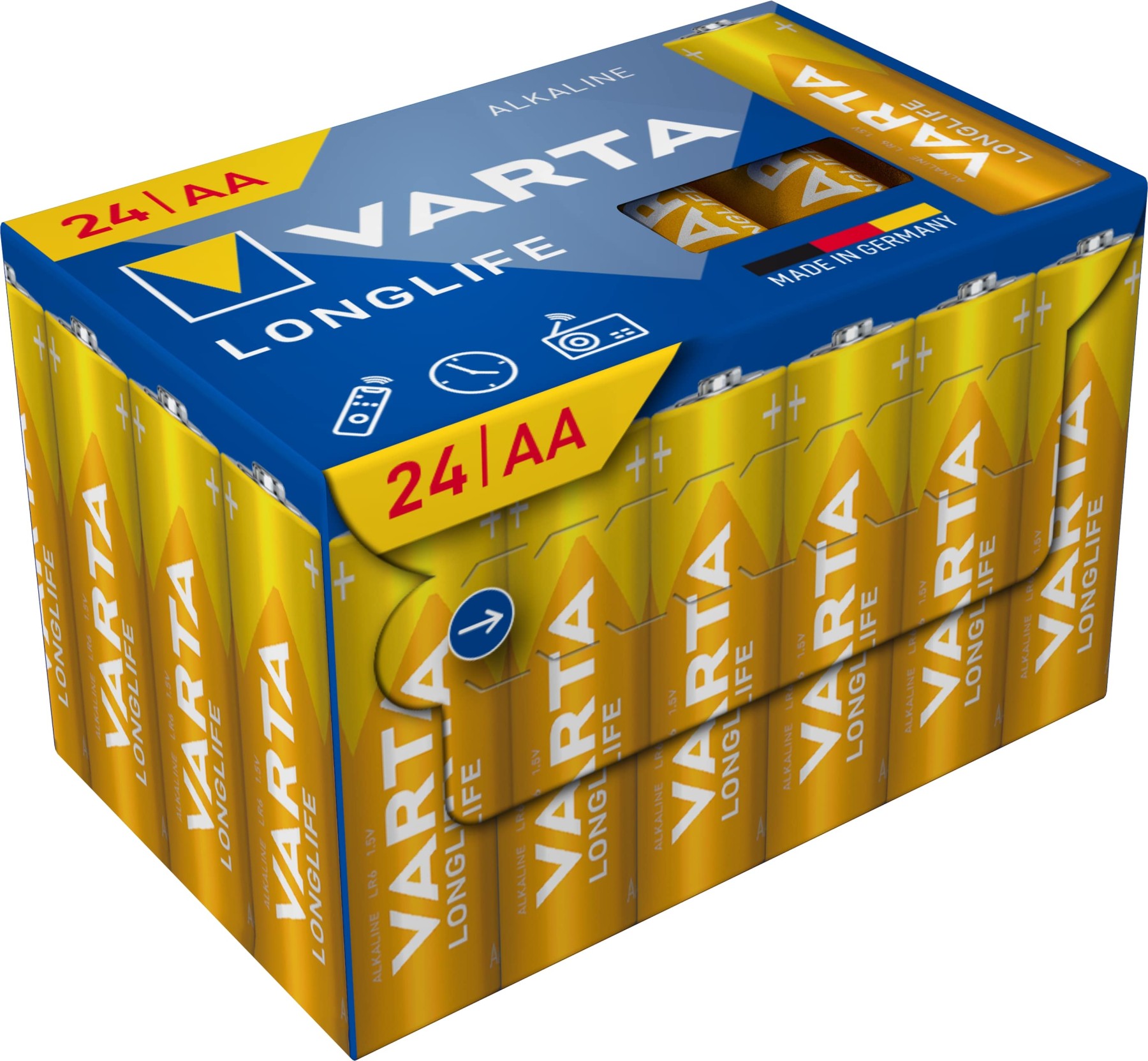 VARTA Longlife AA Batteries Pack of 24